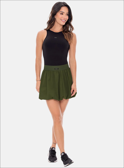 FALDA ABOMBADA ANDREINA VERDE
